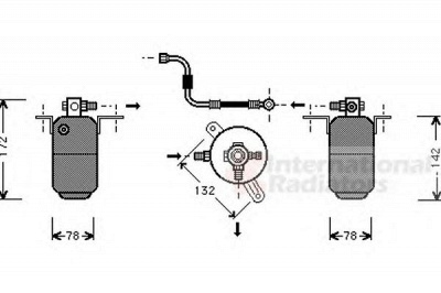 VAN WEZEL 3000d004 -  Осушитель, кондиционер